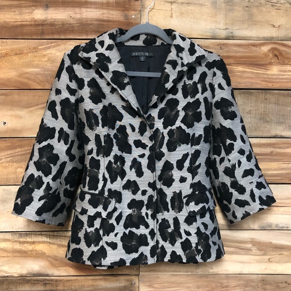 Lafayette 148 New York Jackets & Blazers - Lafayette 148 leopard print  lined blazer size 4